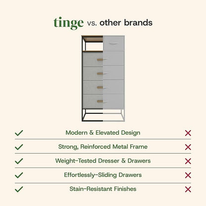 tinge Zana Premium Fabric Dresser - Image 8