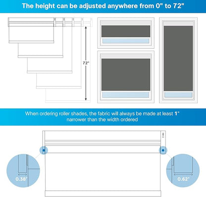 DENFOON Motorized Blinds with Remote, Thermal Electric Blinds【Solar Panel】 - Image 7