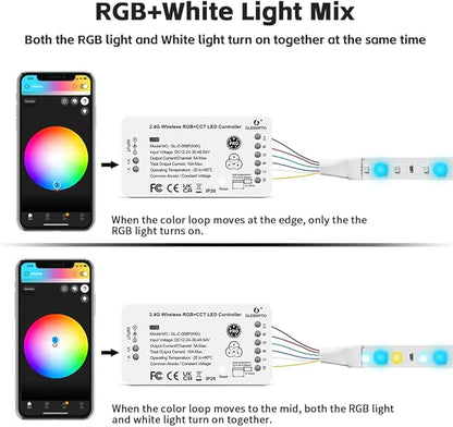 GLEDOPTO ZigBee 3.0 RGBCCT LED Strip Controller Pro RGB Color and Warm White - Image 2