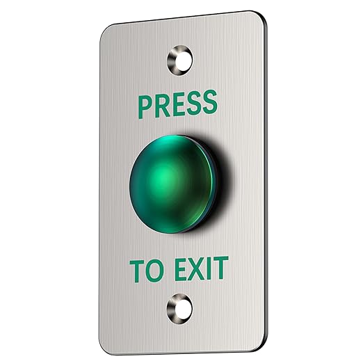 Push to Exit Button for Door Access Control Big Press Button Waterproof by YUANWIN