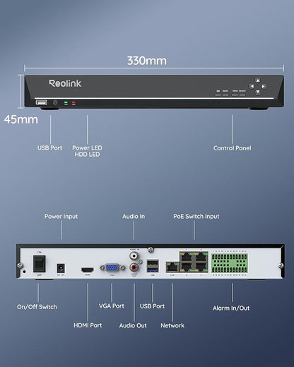 REOLINK 36CH Network Video Recorder - Image 6