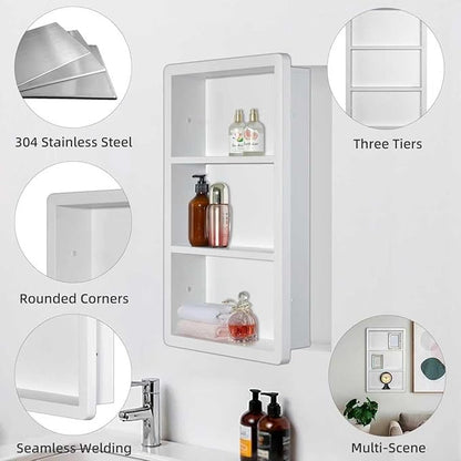 Recessed Medicine Cabinet No Mirror - Image 4