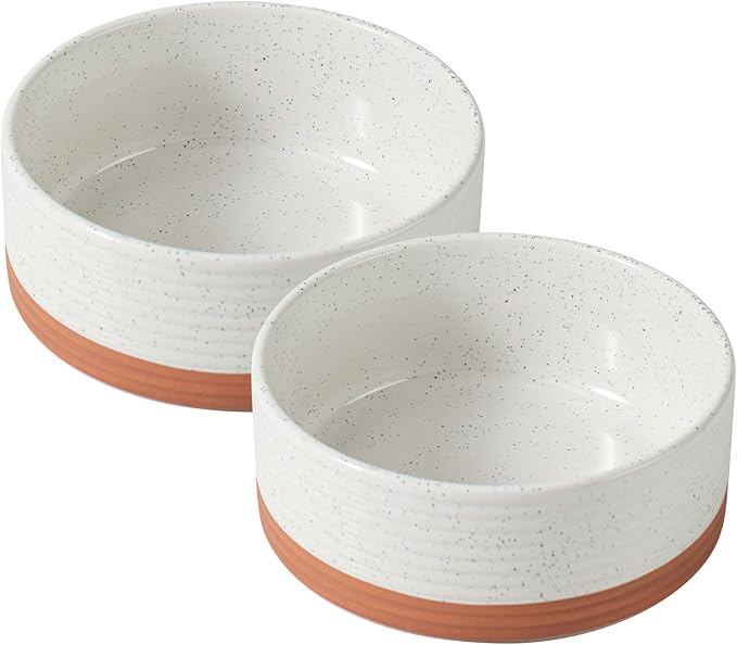 Ceramic 5.1inch Set of 2 Dog and Cat Bowls - Image 2