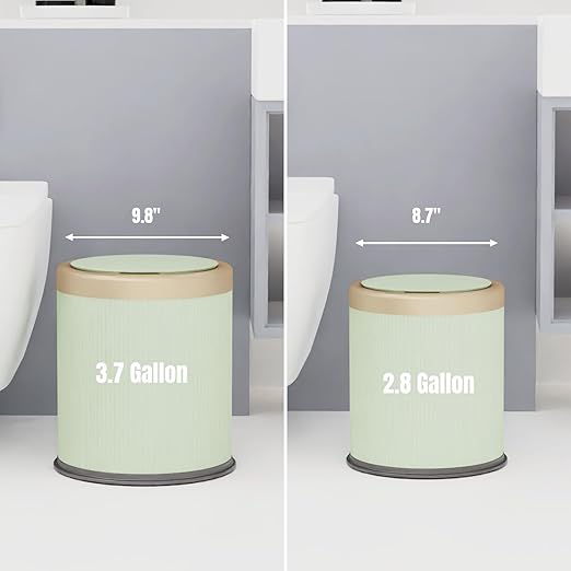 URALFA 2Pack Automatic Bathroom Trash Can, Touchless Motion Sensor Garbage Can - Image 6