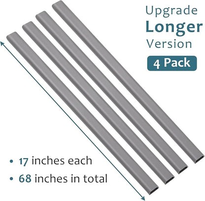 ZhiYo Wire Covers for 2 Cords, Wire Hider on Wall Mounted, 68in Cord Cover Kit - Image 3
