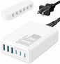 USB C Fast Charger, 105W GaN 6-Port Desktop USB Charging Station Hub, USB C by Nexwell