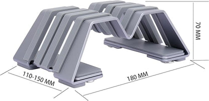 Adjustable Dual Vertical Laptop Stand - Image 5