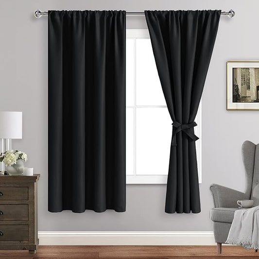 JIUZHEN Blackout Curtains for Bedroom– Thermal Insulated, Noise Reducing Room by JIUZHEN