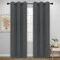 Easy-Going Blackout Curtains for Bedroom, Solid Thermal Insulated Grommet and by Easy-Going