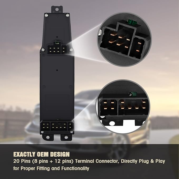 Master Power Window Switch and Bezel 56049805AB - Image 4
