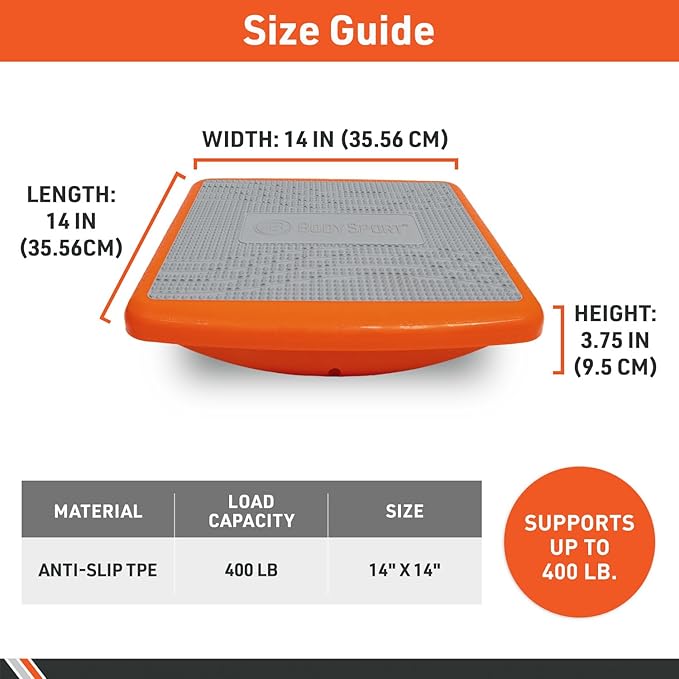 Body Sport Rocker Board for Balance Training, Standing Desk, Physical Therapy & - Image 3