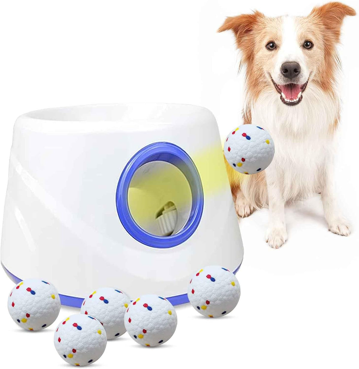 automatic dog ball launcher, with 6 2.3" etpu, main product view