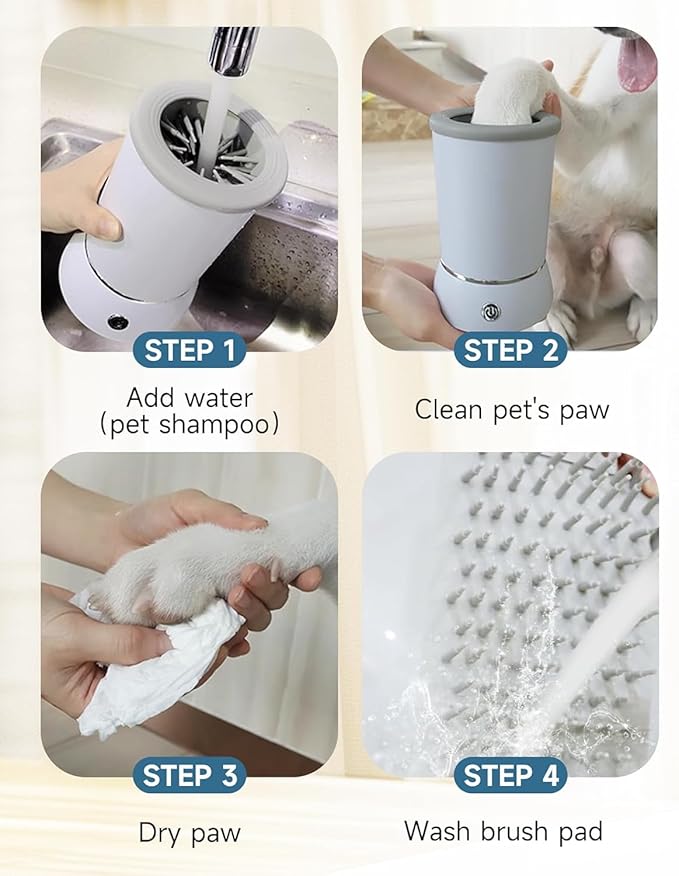 Automatic Dog Paw Cleaner for Dogs，Electric Dog Foot Paw Washer Cup and - Image 6