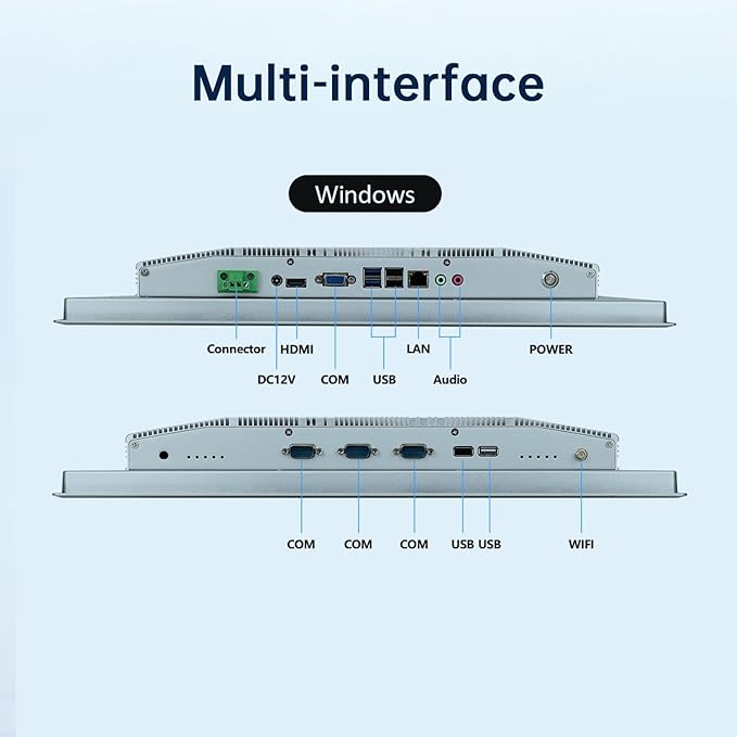 19-Inch Industrial Embedded Panel PC, Ratio 4:3 Multi-Touchscreen-Monitor - Image 5