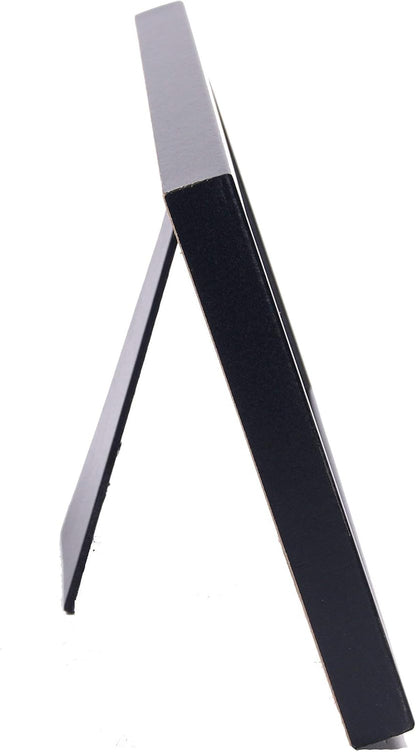[3.5x8.5bk] Professional Black Business License Certificate Frame, Holds 3.5 by 8.5 inch Media, Self-Standing with Wall Hanger