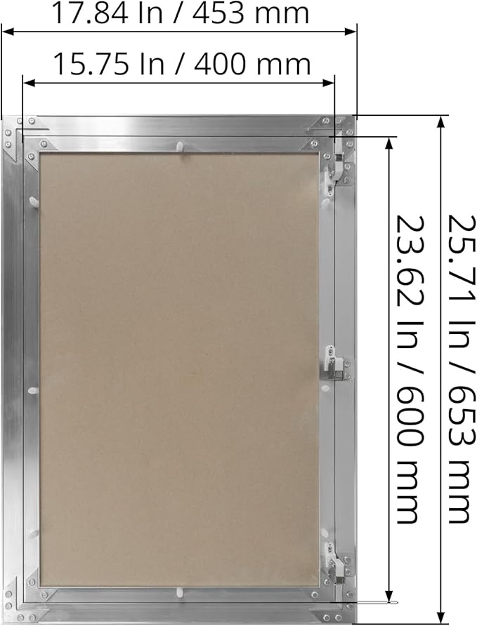 16" x 24" Inch Aluminum Drywall Access Panel - Image 5
