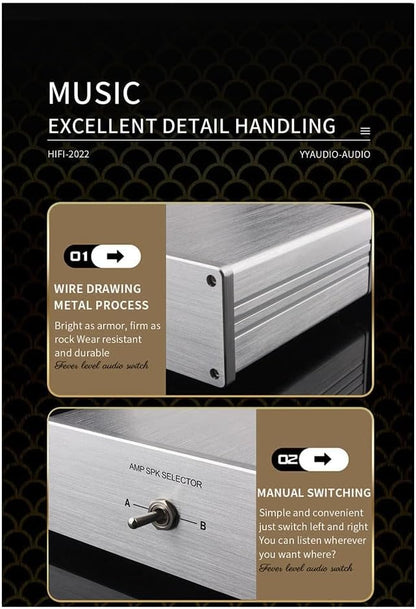 TKOWTB HiFi Lossless 4 in 1 Out 2 in 1 Out HiFi Stereo Audio Source Input - Image 7