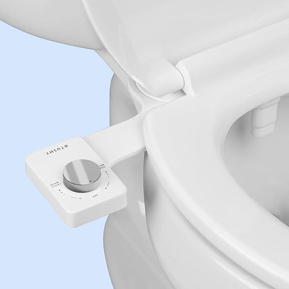 TUSHY NEW Fresh Dual Nozzle Cool Water Bidet: Ultra Slim Toilet Seat Attachment by TUSHY