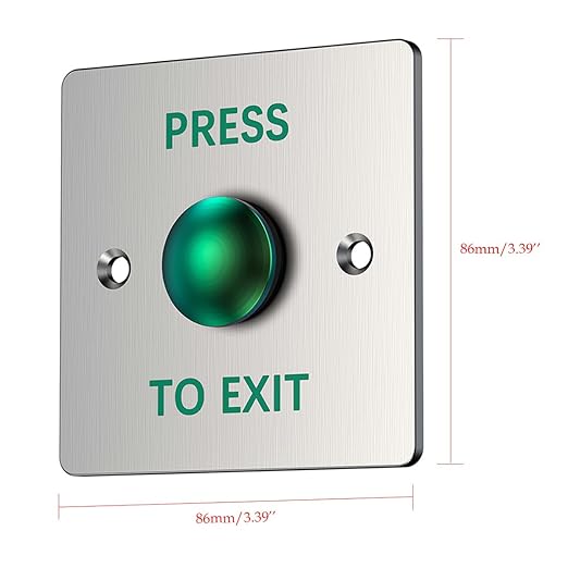 Push to Exit Button for Door Access Control Big Press Button Waterproof - Image 3