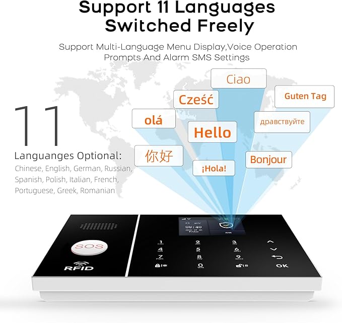 LWOHSI Alarm System for Home Security, Wireless Home Security Systems - Image 8