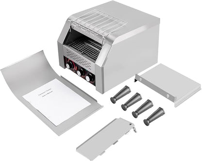 Conveyor Toaster, 2200W 300Pcs/H Electric Commercial Toasting Bread Bagel Home - Image 9