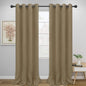 Easy-Going Blackout Curtains for Bedroom, Solid Thermal Insulated Grommet and by Easy-Going
