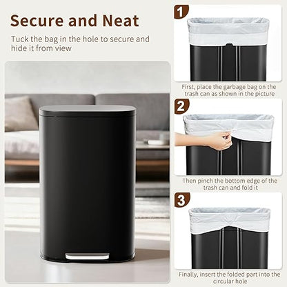 PayLessHere Stainless Steel Trash Can - Image 6
