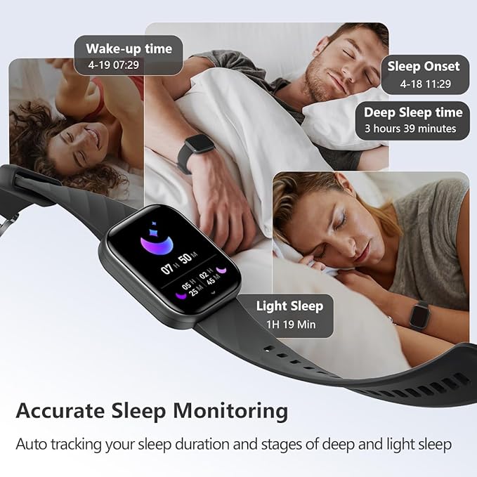 FITVII Health & Fitness Tracker, Smart Watch - Image 4