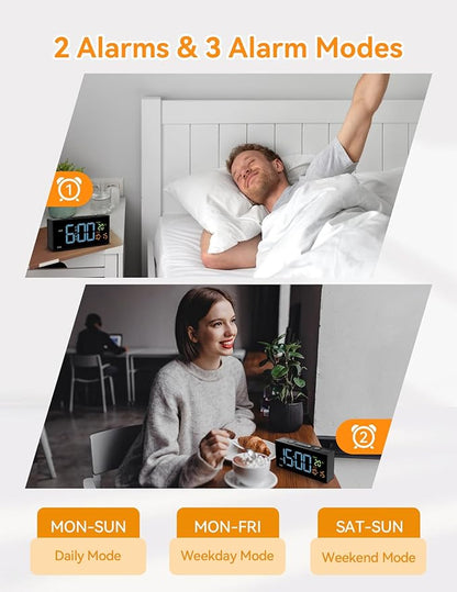 Netzu Alarm Clocks for Bedrooms, Digital Clock - Image 3