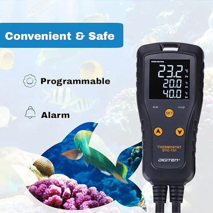 DIGITEN 110V 15A Temperature Controller DTC151 Plug in Thermostat Outlet - Image 4