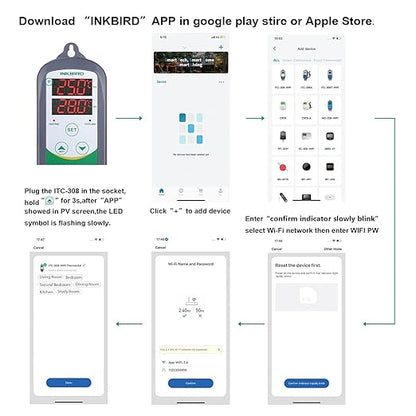 Inkbird WiFi ITC-308 Digital Temperature Controller Thermostat Remote - Image 5