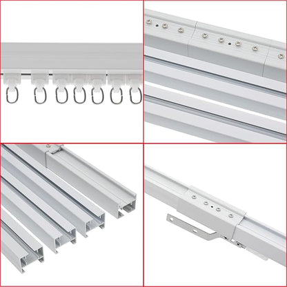 Lemoeyes Electric Curtain Track, Retractable Motorized Curtains Rod From - Image 9