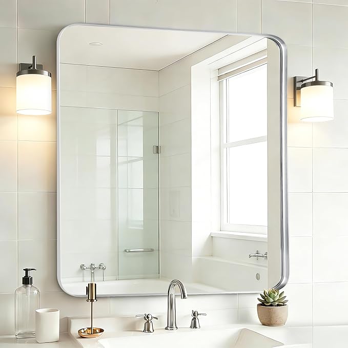 Fabuday Silver Sink Mirror for Bathroom by Fabuday