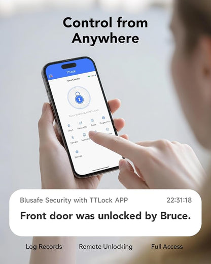 Smart Lock Doorbell Fingerprint Smart Door Lock Deadbolt - Image 4