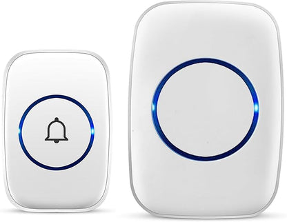 Wireless Doorbell, Waterproof Door Bell Kit, Distinguish Front and Rear Doors by FullHouse