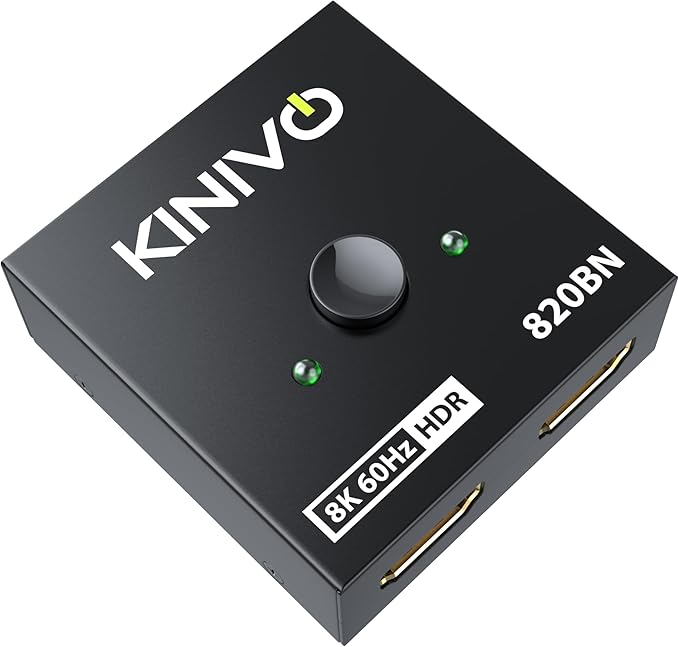 Kinivo 8K HDMI Switch 2 in 1 Out by Kinivo