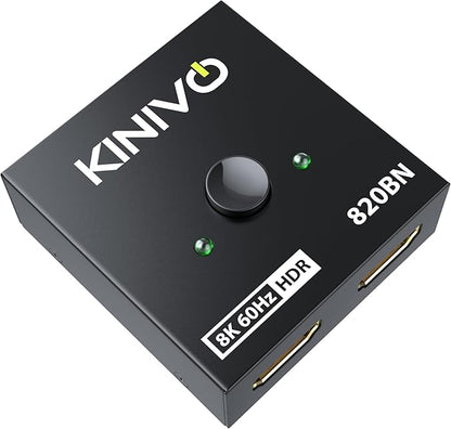 Kinivo 8K HDMI Switch 2 in 1 Out by Kinivo
