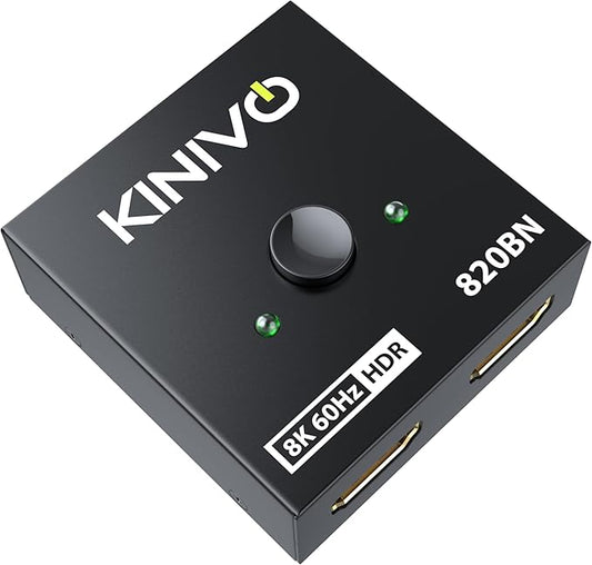 Kinivo 8K HDMI Switch 2 in 1 Out by Kinivo