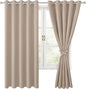 Hiasan Blackout Curtains for Bedroom, 60 x 63 Inches Length by Hiasan