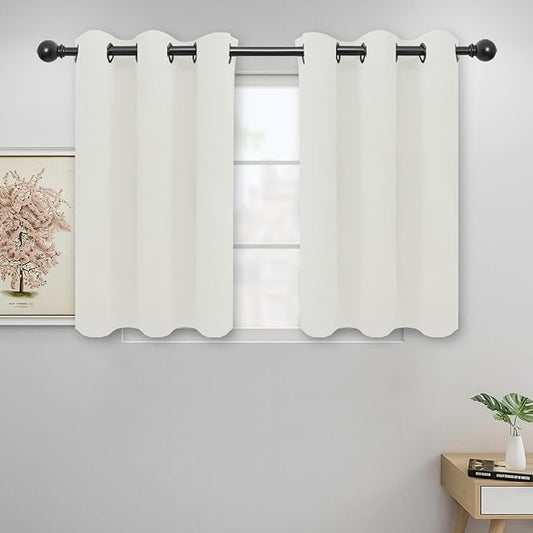 Easy-Going Blackout Curtains for Bedroom, Solid Thermal Insulated Grommet and by Easy-Going