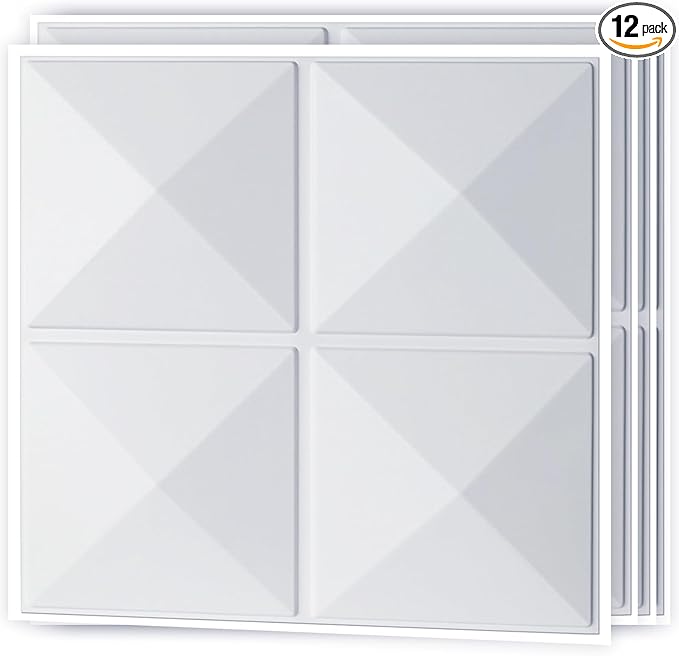 Art3d Decorative 3D Wall Panel, 32 Sq.FT PVC Interior Wall Decor by Art3d