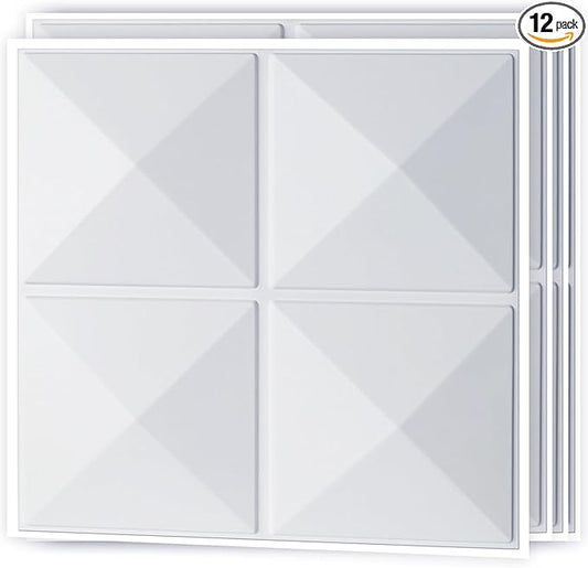 Art3d Decorative 3D Wall Panel, 32 Sq.FT PVC Interior Wall Decor by Art3d