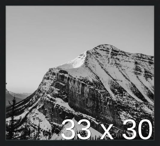 Frame It Easy 33 x 30 Black Wood Frame by FrameItEasy
