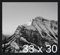Frame It Easy 33 x 30 Black Wood Frame by FrameItEasy