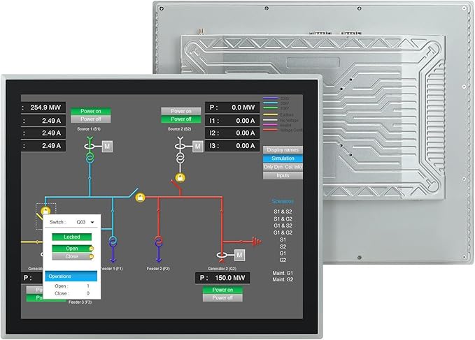 19-Inch Industrial Touch Screen Monitor, Ratio 4:3 Embedded PCAP Touchscreen by IRXSEE