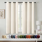 MIULEE Beige White Blackout Curtains by MIULEE