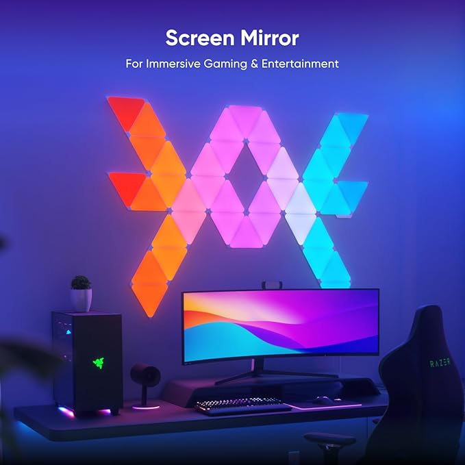 Nanoleaf Shapes LED Lights for Wall, WiFi Smart Home Wall Panel Light RGBW 16M+ - Image 4