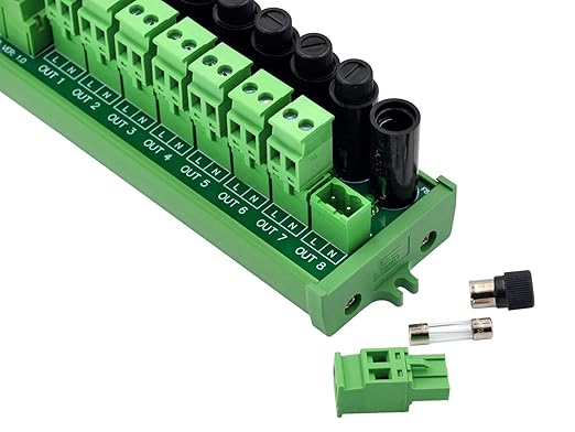 Screw Mount AC 24-250V 8 Channel Pluggable Side Wiring Terminal Block Power - Image 4