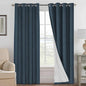 H.VERSAILTEX Linen Blackout Curtains 84 Inches Long 100% Absolutely Blackout by HVERSAILTEX