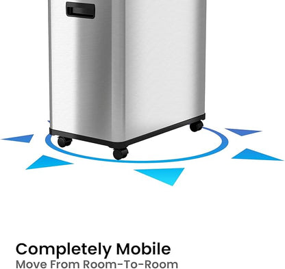 iTouchless 16 Gallon Touchless Sensor Kitchen Trash Can and Recycle Bin - Image 3